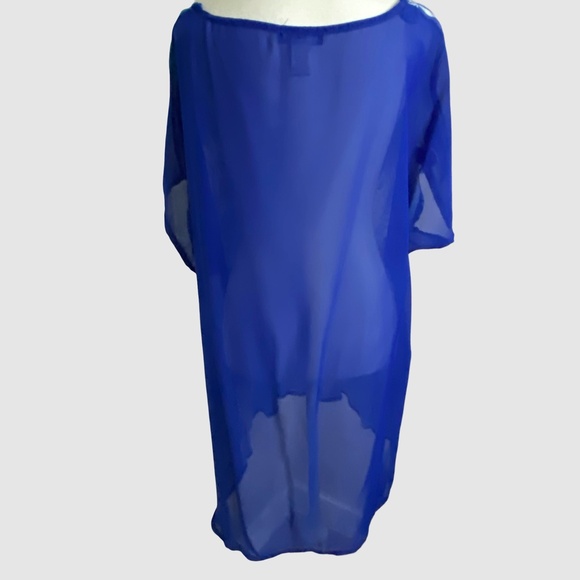 Candy Couture Plus Tropical Summer Vacation Beach Light Sheer Top-Sz-2X - Picture 2 of 16